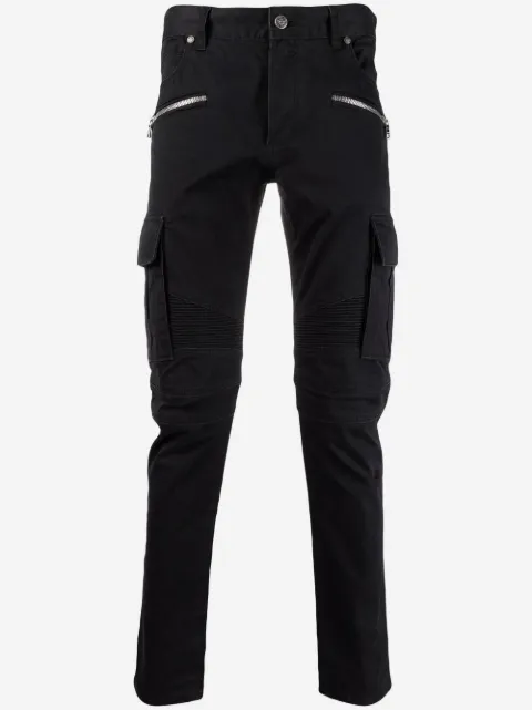 Balmain B-embossed cargo jeans