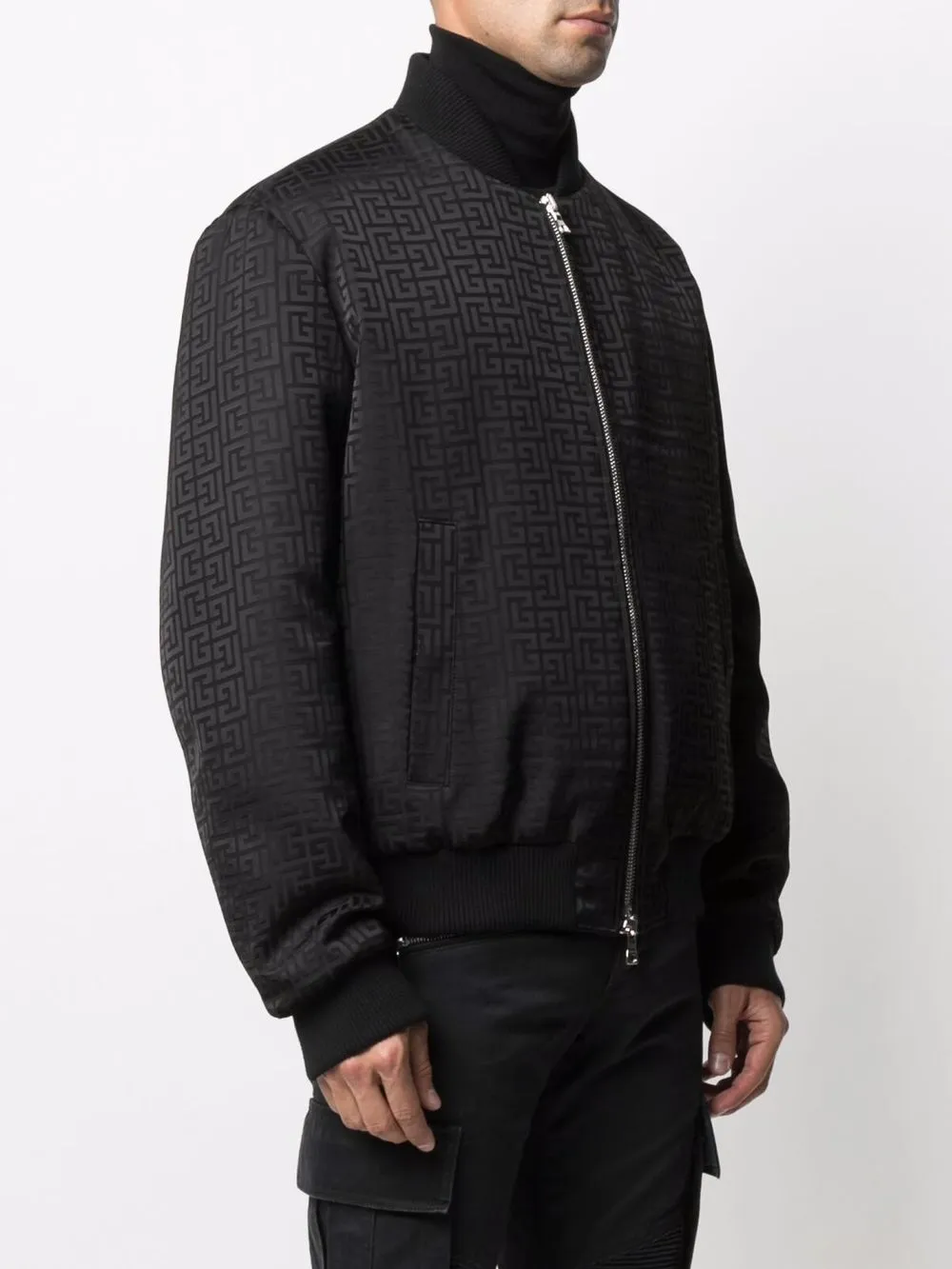 фото Balmain двусторонняя куртка-бомбер с монограммой