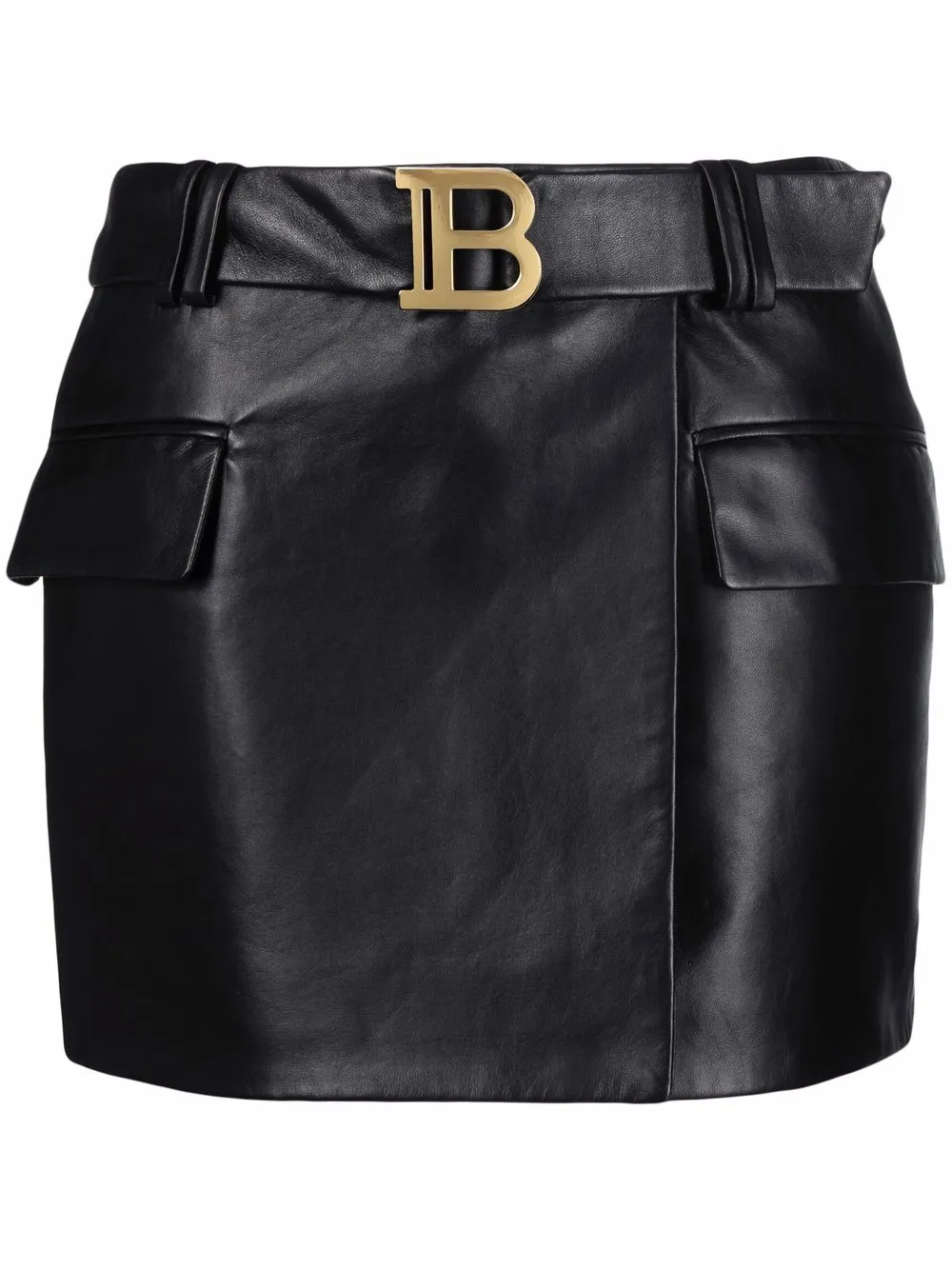 Imagen 1 de Balmain minifalda con placa y logo