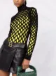 Balmain minifalda con placa y logo