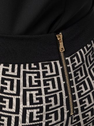 HIGH WAIST MONOGRAM JACQUARD CYCLING SHORTS展示图