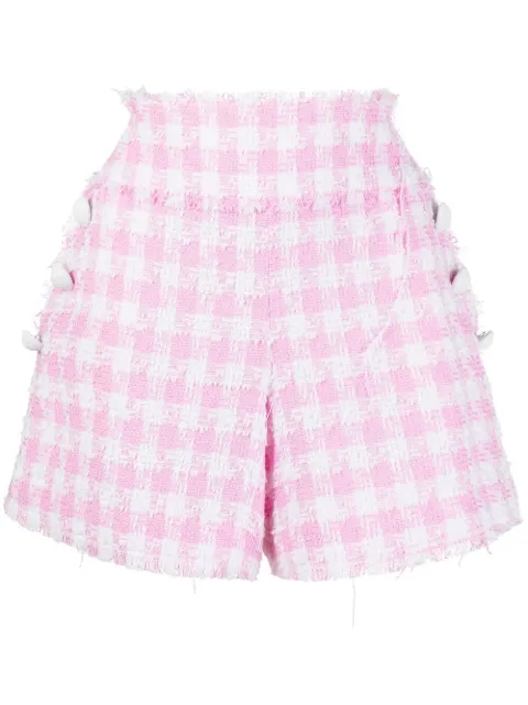 Balmain shorts de tweed con botones