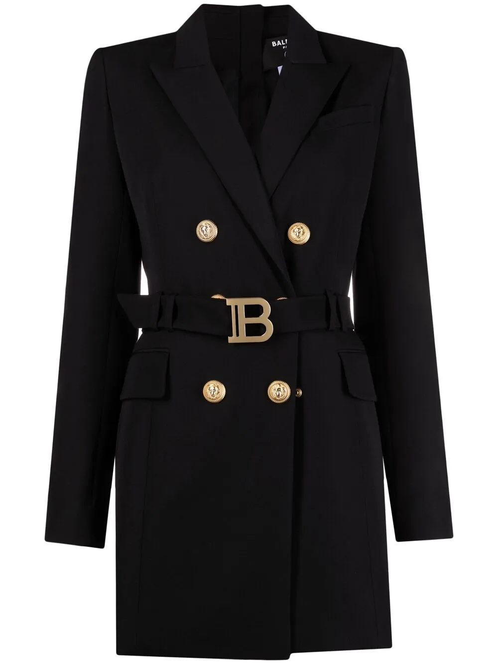 

Balmain belted blazer dress - Black