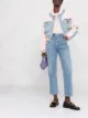 Image 2 of Balmain cropped tweed & denim bomber jacket