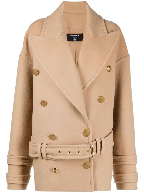 balmain cashmere coat