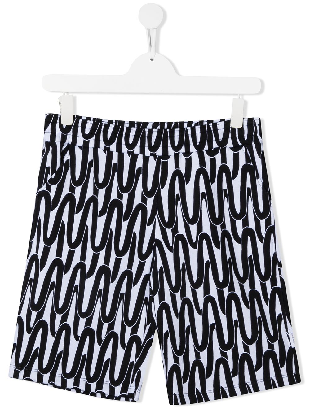 фото Neil barrett kids teen abstract-print track shorts