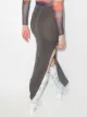 Rick Owens Sacri fine-rib skirt