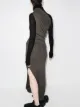 Rick Owens one shoulder draped dress