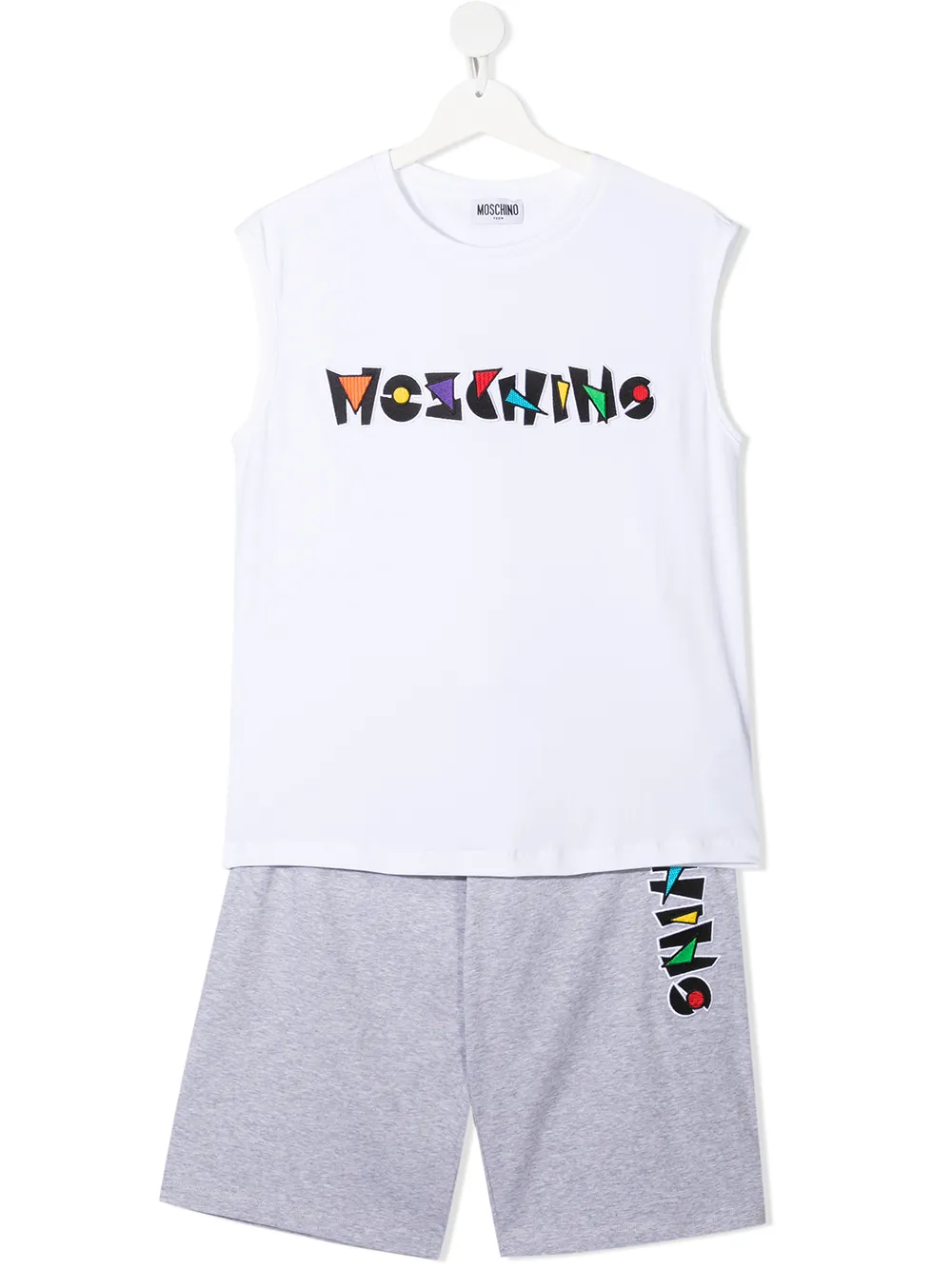 фото Moschino kids спортивный костюм с вышитым логотипом