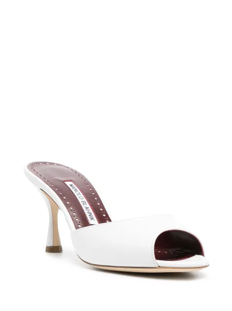 manolo blahnik jada leather mules