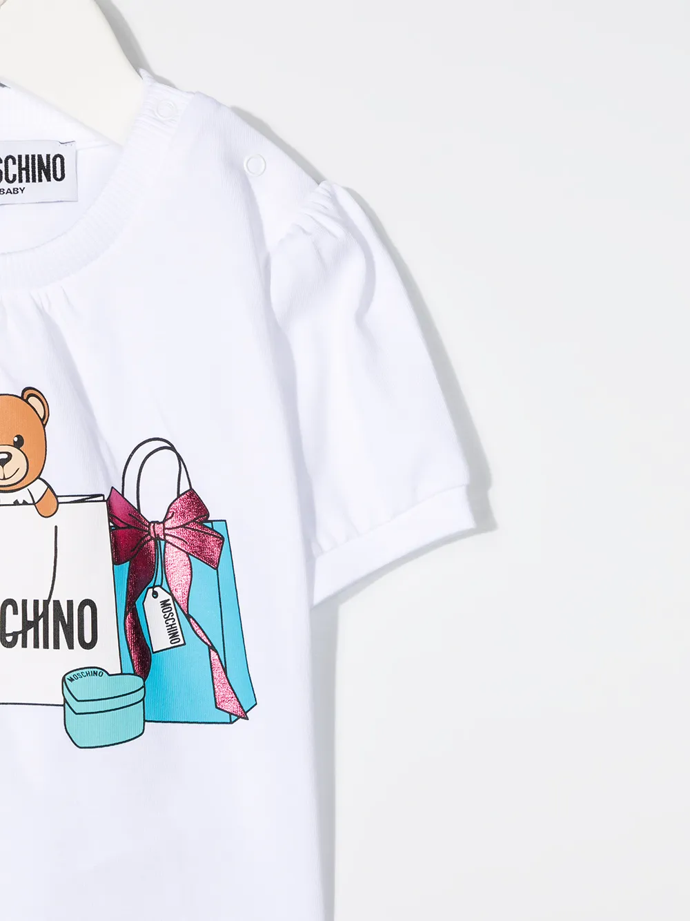 фото Moschino kids футболка с принтом