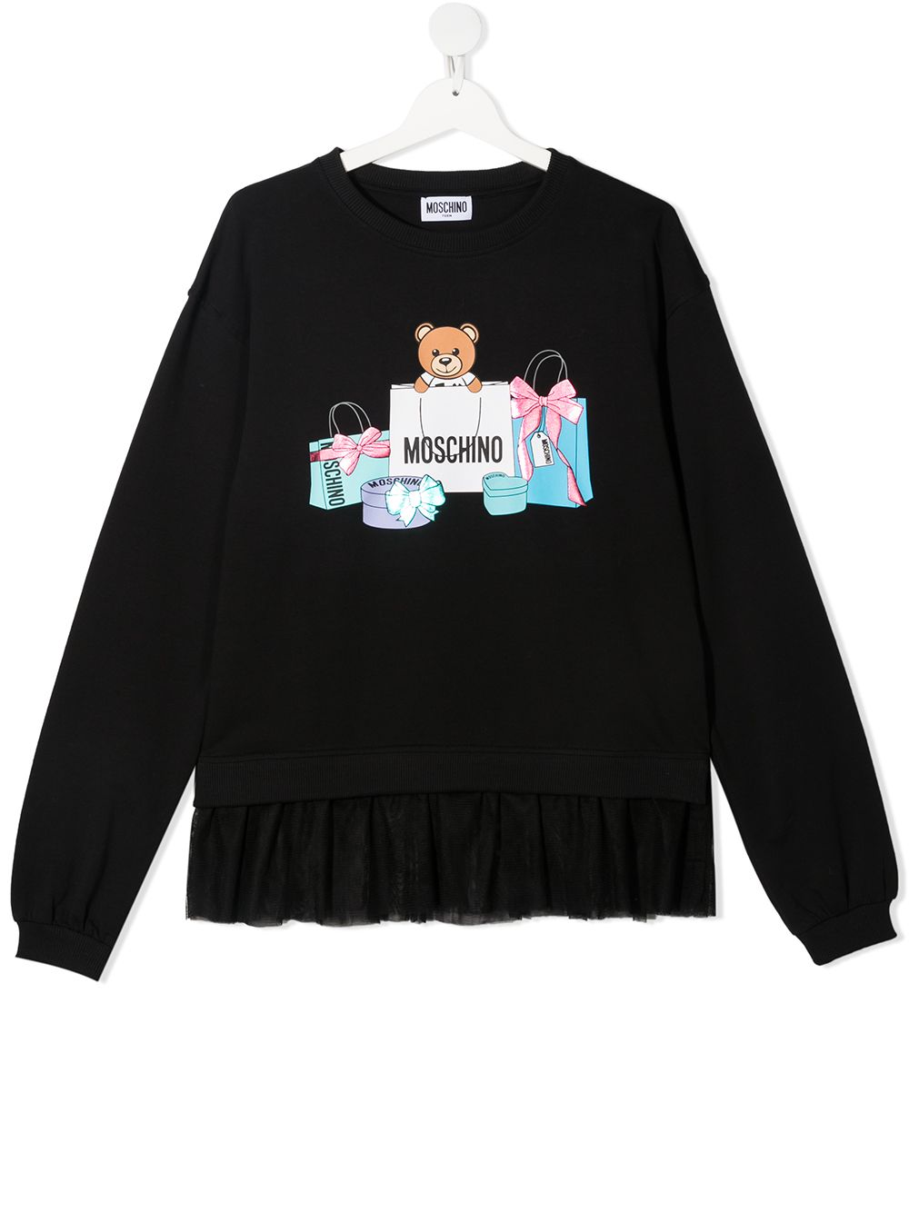 фото Moschino kids толстовка с логотипом