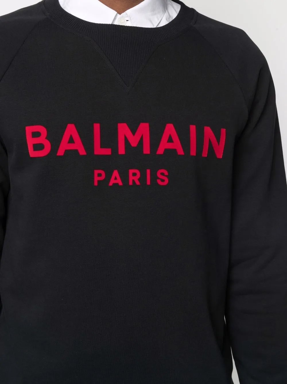 фото Balmain толстовка с фактурным логотипом