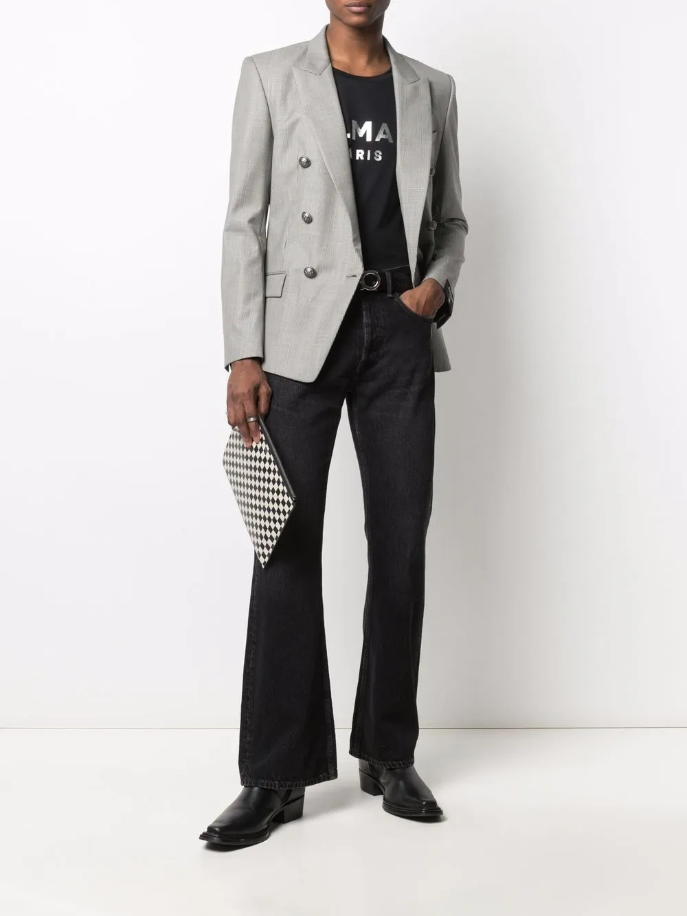 Image 2 of Balmain peak-lapel double-breasted blazer