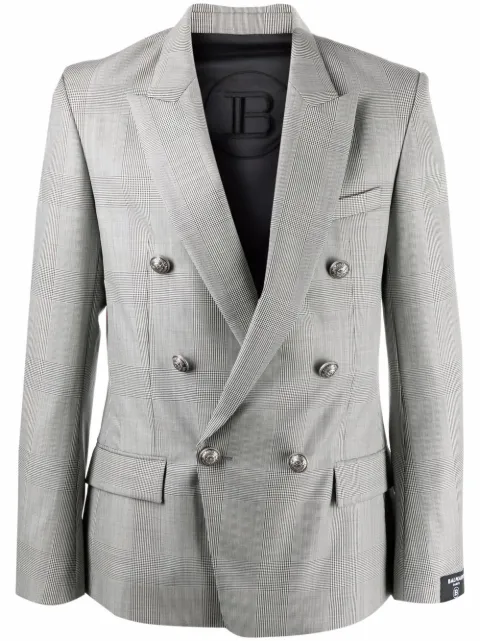 Balmain peak-lapel double-breasted blazer