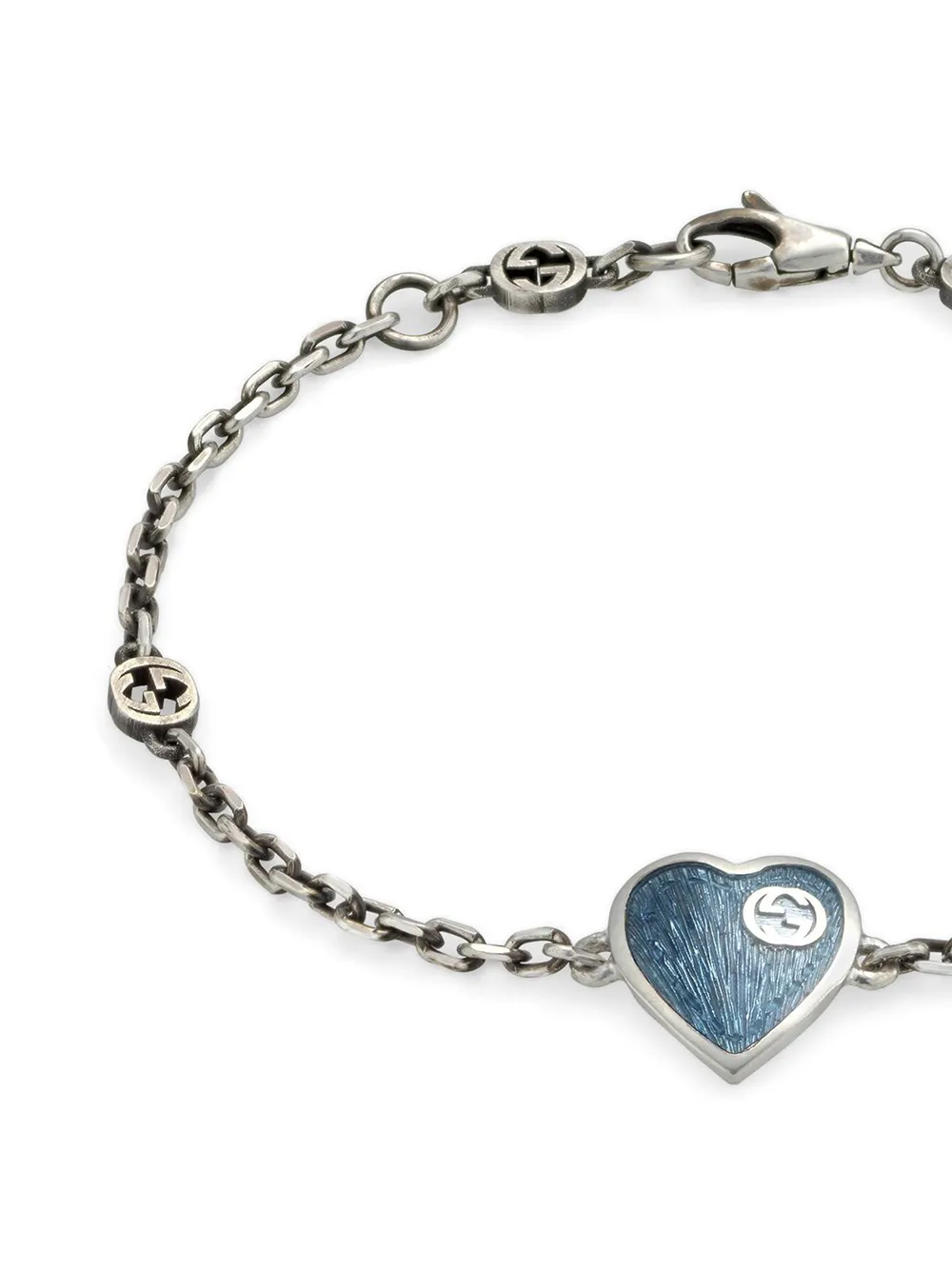 Gucci Interlocking GG Heart Bracelet Farfetch
