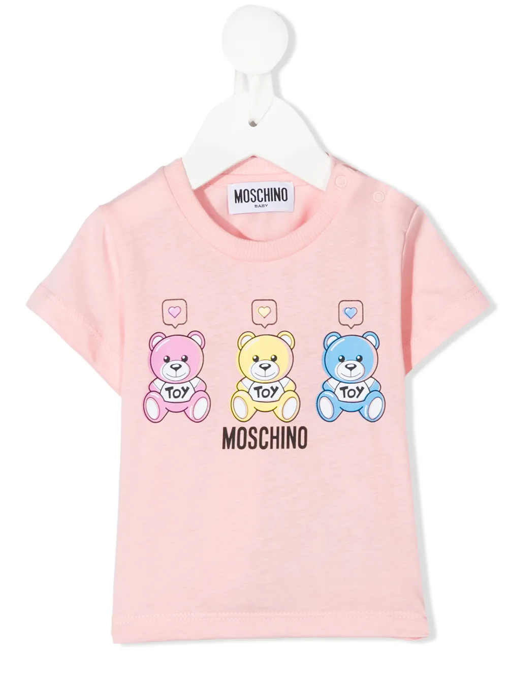 фото Moschino kids футболка с принтом