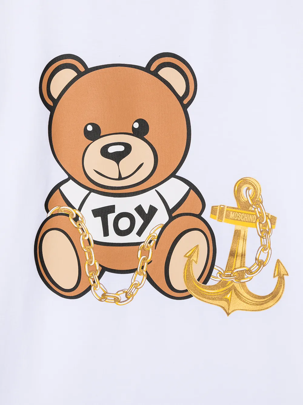 фото Moschino kids футболка с принтом teddy bear