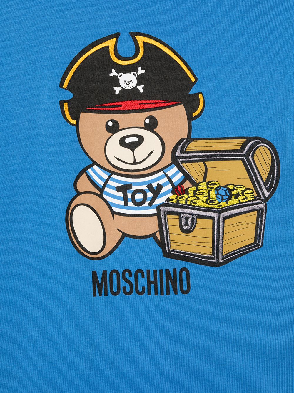 фото Moschino kids футболка с принтом teddy bear