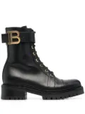 Balmain Ranger leather combat boots - Black