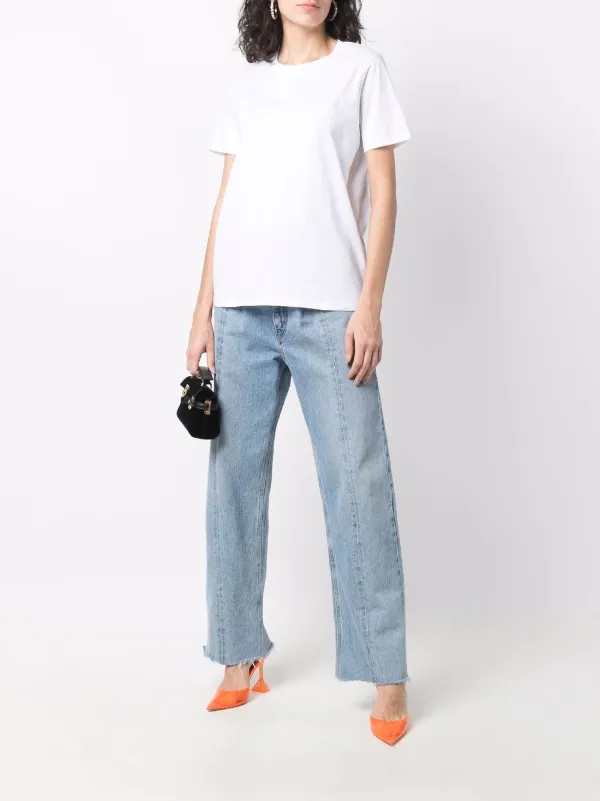 セール【BALMAIN】フロック オーガニックコットン Tシャツ Balmain フロックロゴ Tシャツ 通販 - FARFETCH