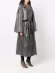 Balmain Trench coat com padronagem monogramada