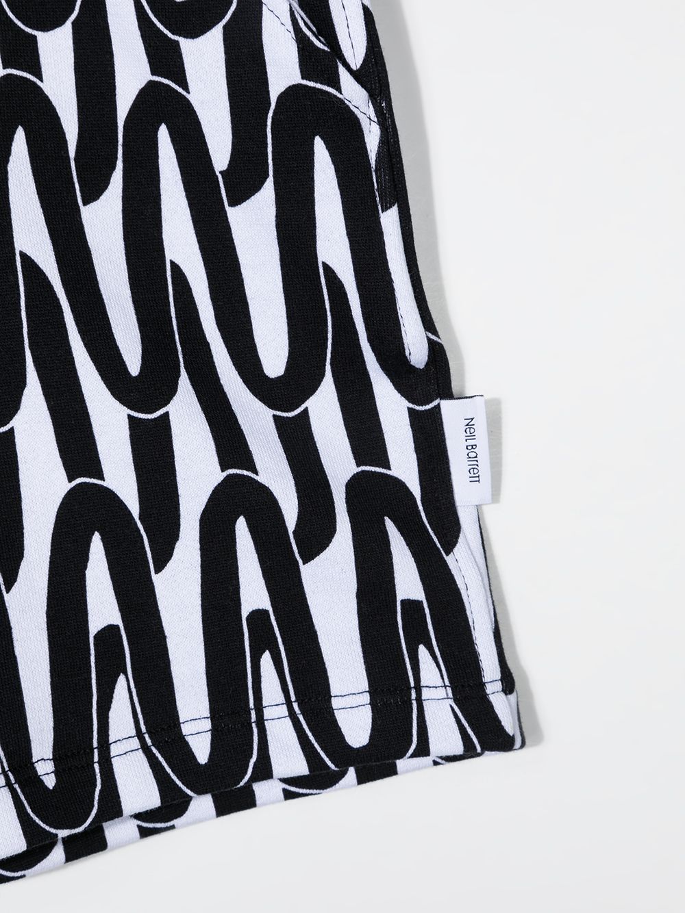 фото Neil barrett kids abstract-print track shorts