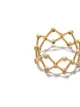 Patcharavipa 18kt yellow gold diamond mini zigzag ring