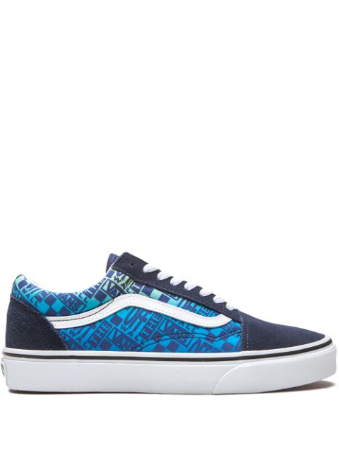 hype Vans Old Skool "Off The Wall Logos - Blue" sneakers 