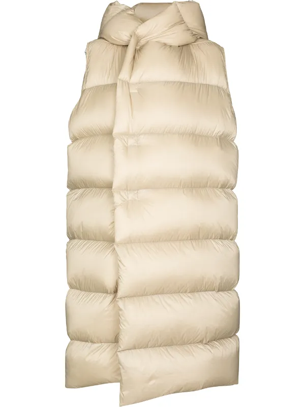 sleeveless puffer coat