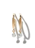 Persée 18kt yellow gold diamond hoop earrings