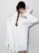Halpern frilled balloon sleeves shirt