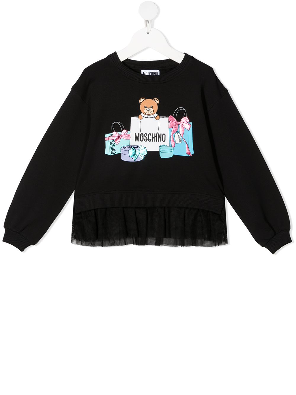 фото Moschino kids толстовка с логотипом