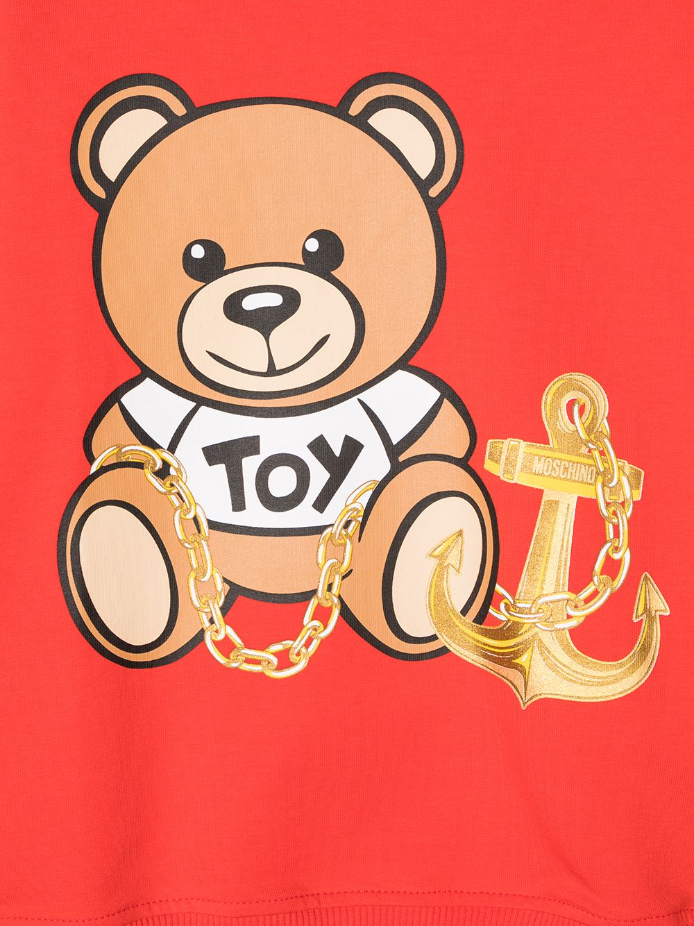 фото Moschino kids толстовка с принтом toy bear