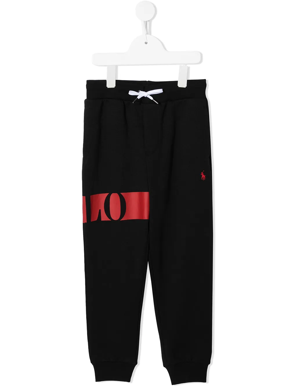 

Ralph Lauren Kids joggers con logo estampado - Negro