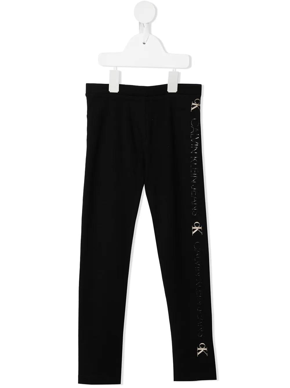 

Calvin Klein Kids leggins con logo estampado - Negro