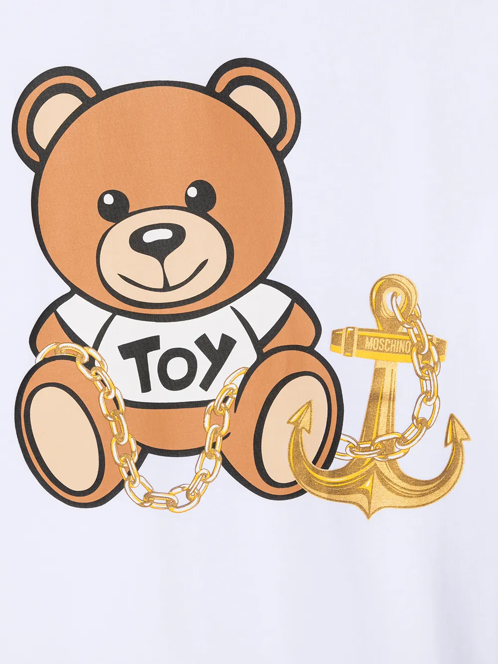 фото Moschino kids футболка с принтом