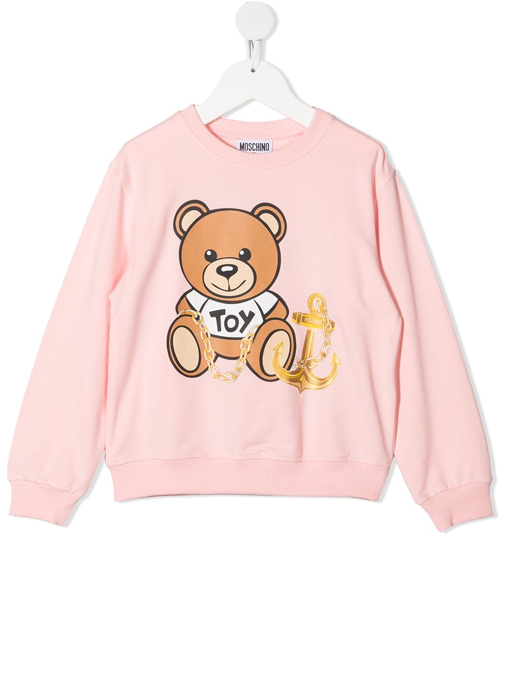 фото Moschino kids толстовка с принтом teddy bear