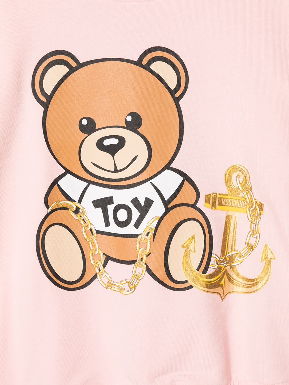 фото Moschino kids толстовка с принтом teddy bear