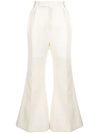 flare leg trousers