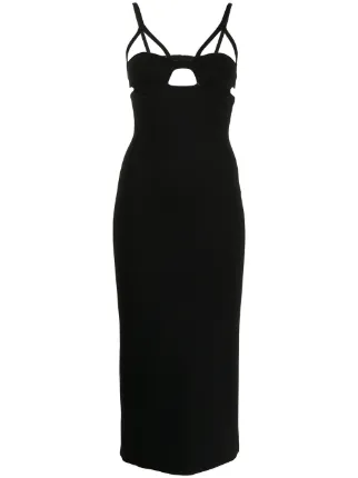 Shop KHAITE Honour bustier midi dress 