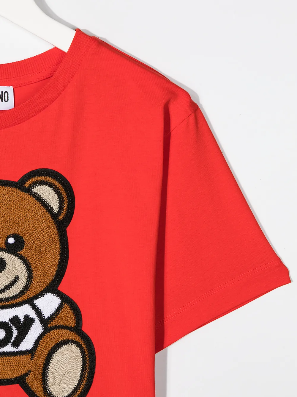 фото Moschino kids футболка с короткими рукавами и принтом teddy bear