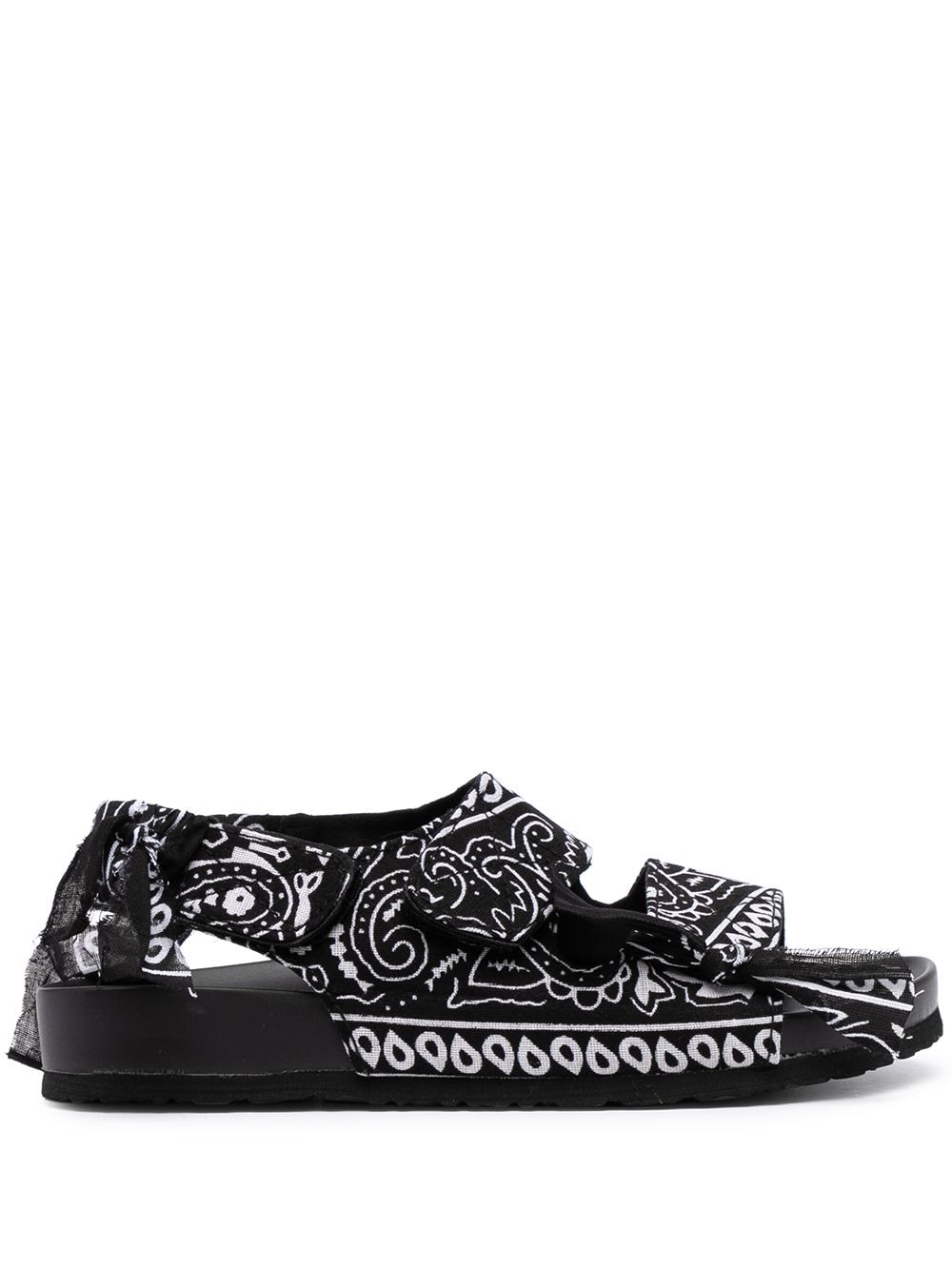 Arizona Love Apache Bandana Sandals In Black