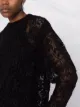 Ermanno Scervino flower macramé rib-trimmed jumper