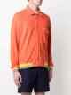 Anglozine zip-up knitted shirt