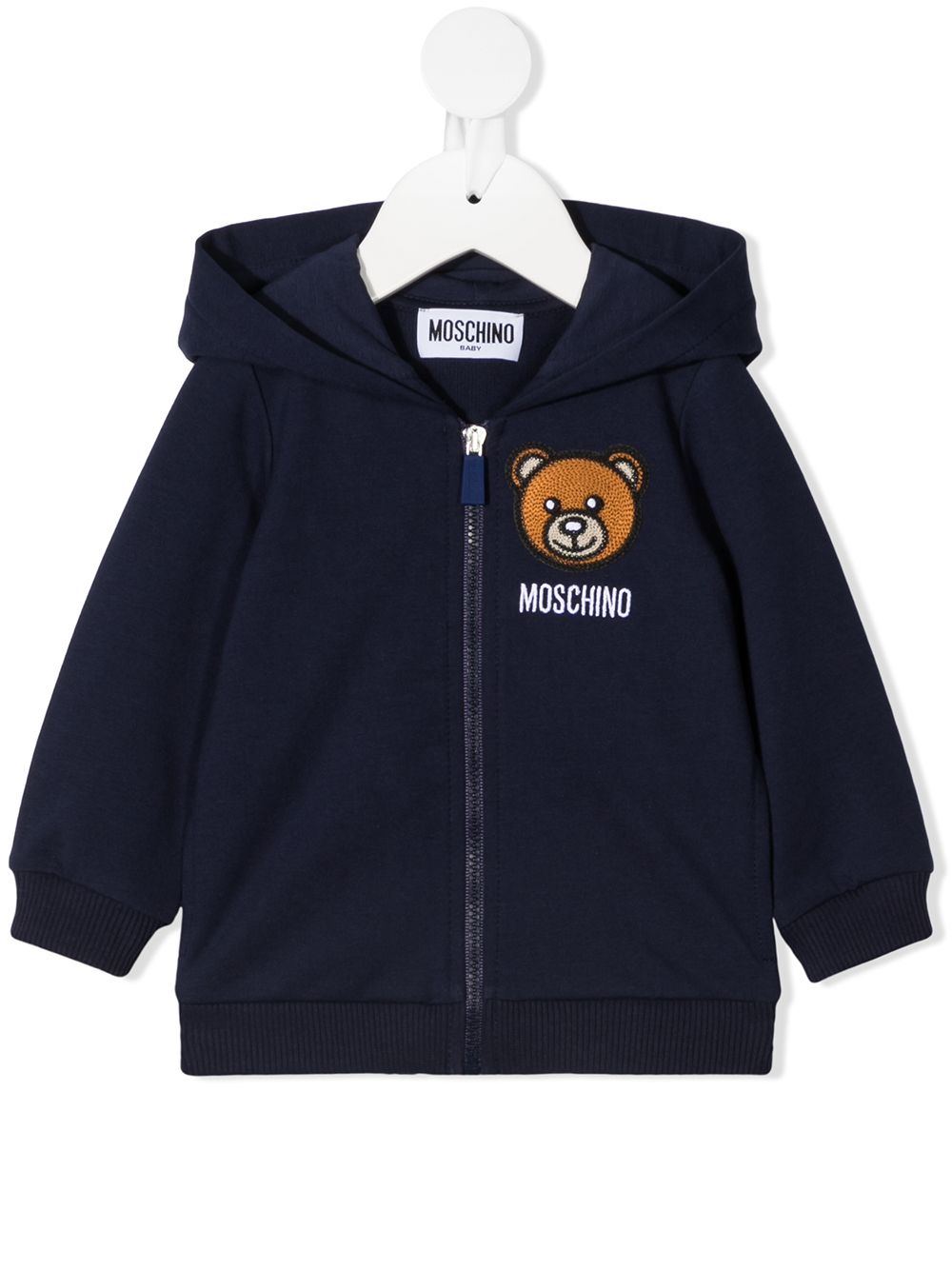 фото Moschino kids худи teddy bear на молнии