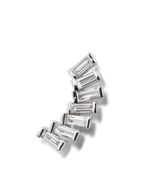 Persée 18K white gold Baguette diamond earring