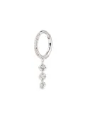 Persée 18K white gold diamond hoop earring - Silver