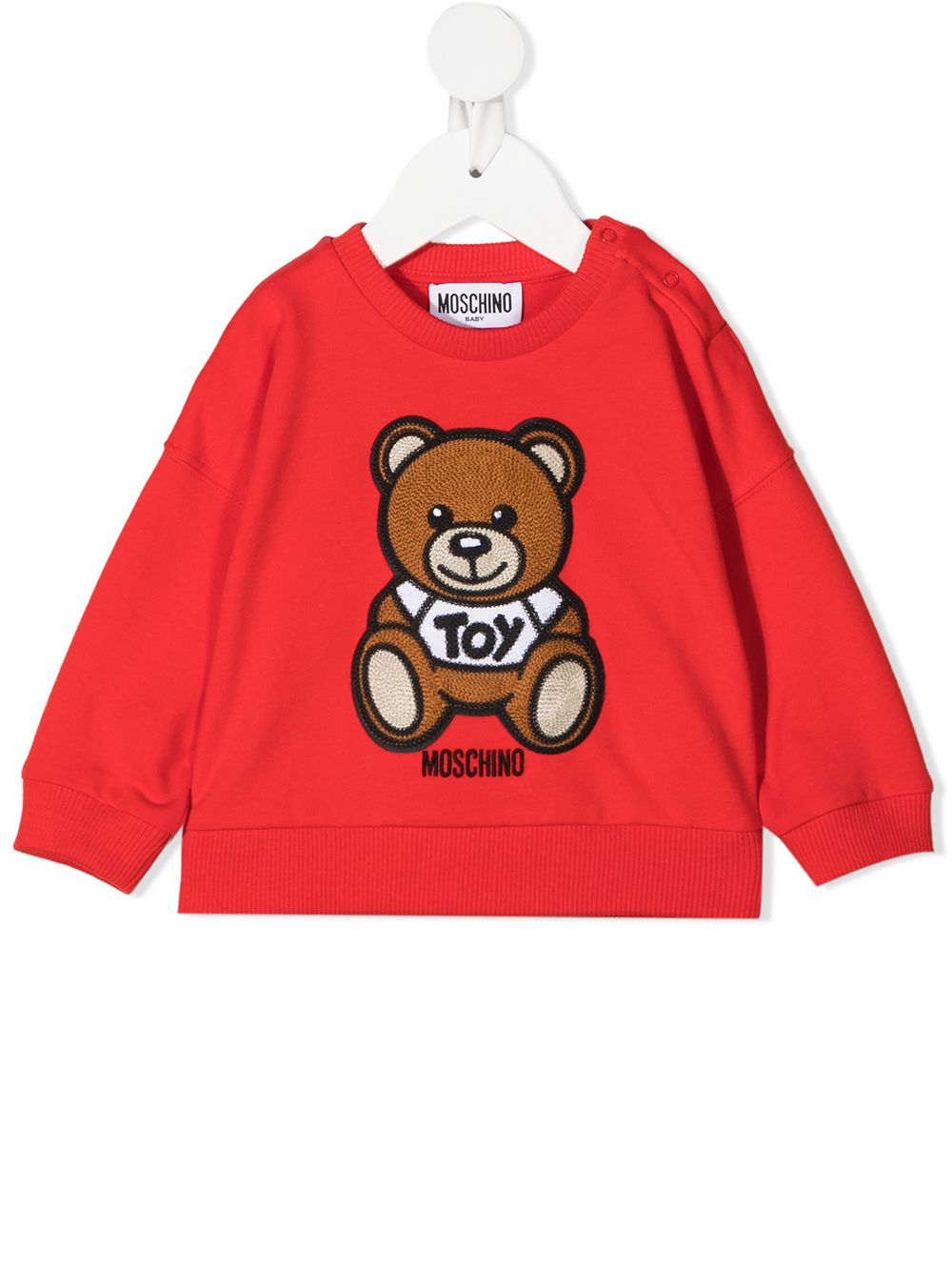 фото Moschino kids толстовка с вышивкой