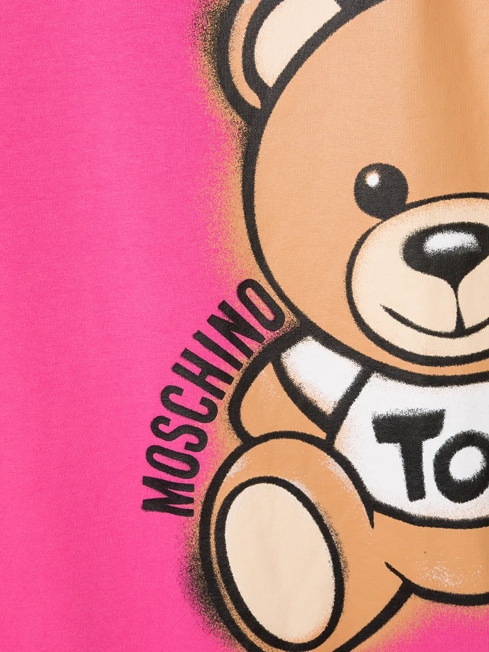 фото Moschino kids платье-футболка с принтом teddy bear